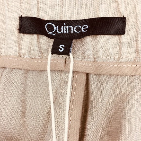 QUINCE New With Tag 100% Organic Linen Pants In The Color Of Driftwood. Size S - Picture 9 of 13
